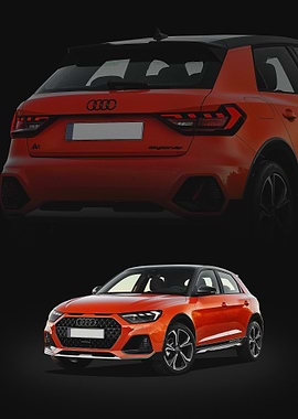 Orange Audi A1 Citycarver