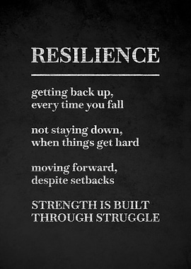 Resilience Strength Through Struggle Quote