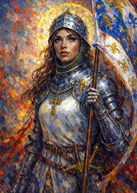 Joan of Arc with Flag