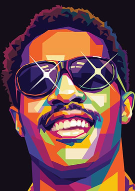Stevie Wonder Pop Art Portrait