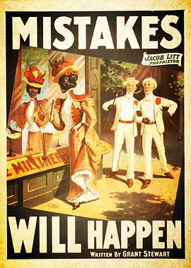 Vintage Comic Book Poster: Mistakes Will Happen