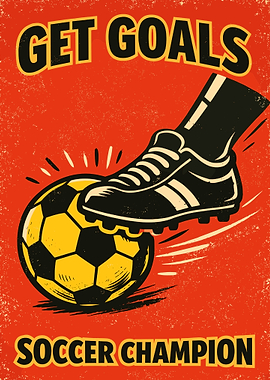 Vintage Get Goals Soccer Champion
