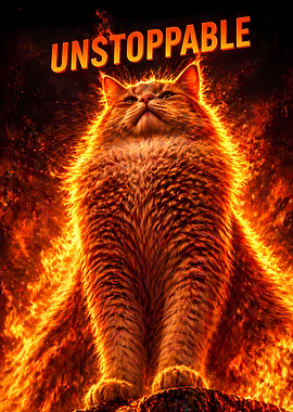Unstoppable Fiery Cat