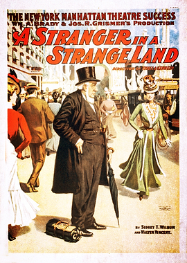 A Stranger in a Strange Land Vintage Comic Book Poster