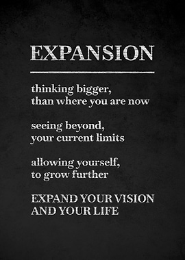 Expansion Motivational Text Art v6