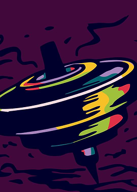 Abstract Spinning Top