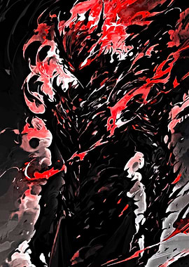 Fiery Dark Warrior