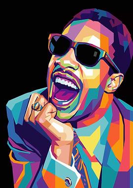 Stevie Wonder Pop Art Portrait