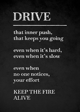 Drive Inspirational Quote v6