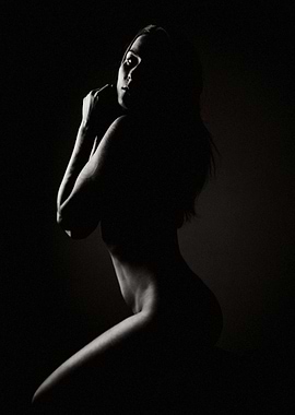 Silhouette of a woman