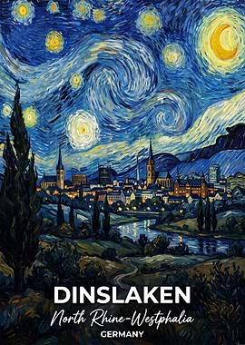 Dinslaken Germany Starry Night