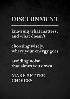 Discernment Motivational Poster v3