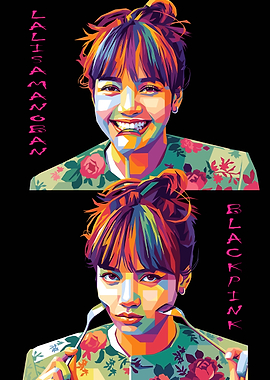 Lalisa Manoban Pop Art Portrait