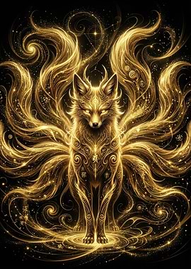 Golden Nine-Tailed Fox Spirit