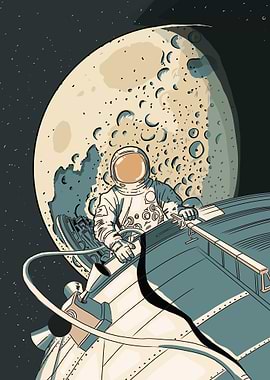 Astronaut on the Moon