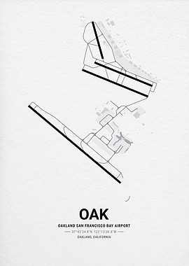 Oakland San Francisco Bay Airport Map