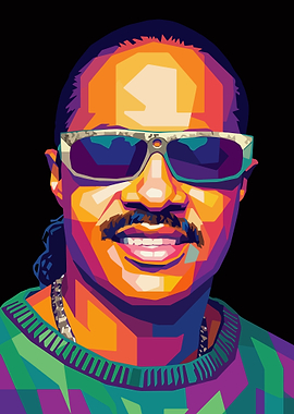 Stevie Wonder Pop Art Portrait