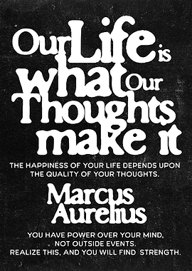 Marcus Aurelius Bold Stoic Wall Art