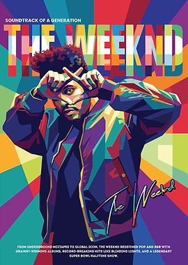 The Weeknd Pop Art Portrait