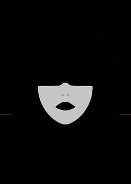 Minimalist Vector Half Mask
