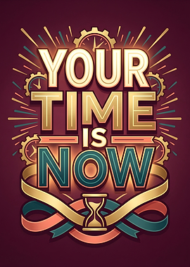 Your Time Is Now Typography