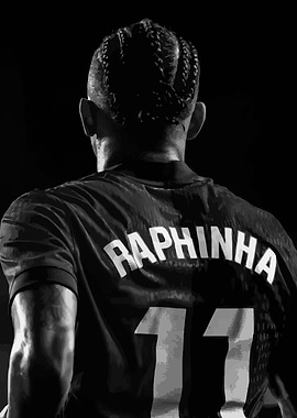 Raphinha 11 Football Jersey Back