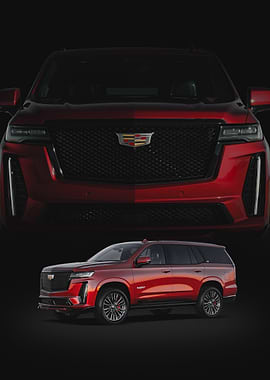 Red Cadillac Escalade 23