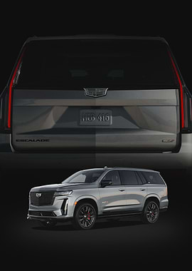 Silver Cadillac Escalade V-Series 23