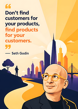 Seth Godin quote about customers