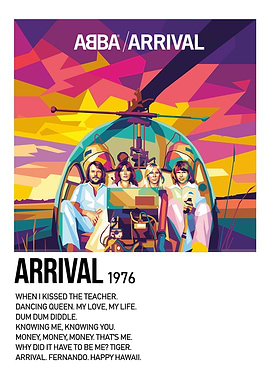 ABBA Arrival Album Cover Pop Art