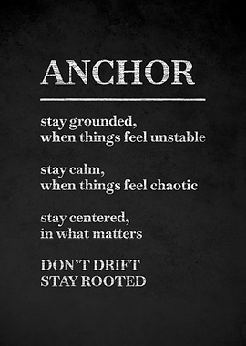 Anchor Motivational Text Art v3