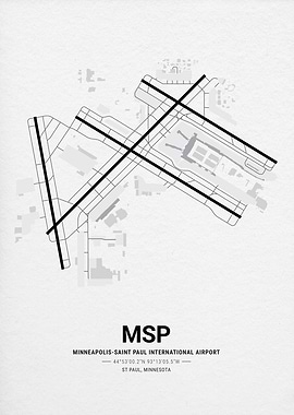 Minneapolis-Saint Paul International Airport Map