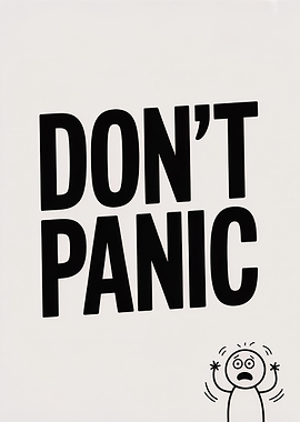 Don't Panic Text art