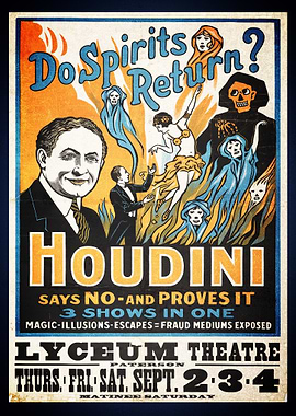 Houdini Classic Vintage Poster