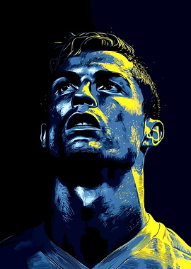 Cristiano Ronaldo Pop Art Portrait
