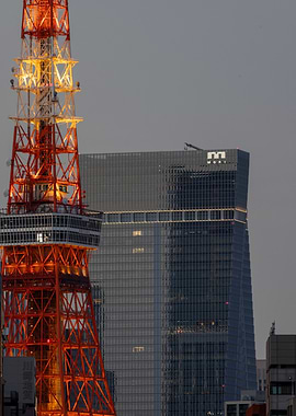 Tokyo Tower and Mori Building