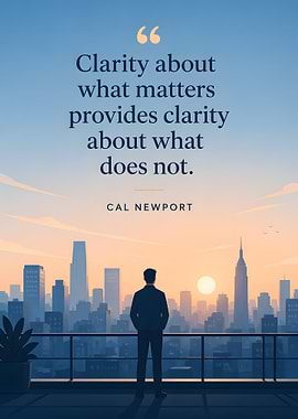 Man overlooking city at sunrise