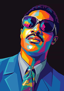 Stevie Wonder Pop Art Portrait