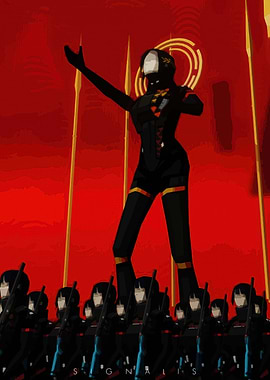 Signalis Anime Style Military Scene