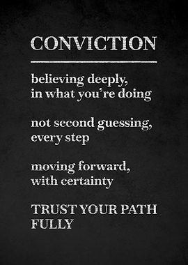 Conviction Motivational Quote v3