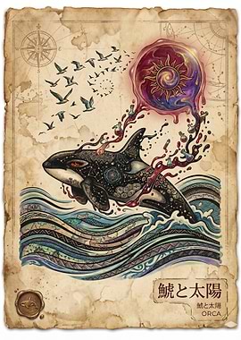 Mystic Orca Scroll: Sun, Sea & Alchemy
