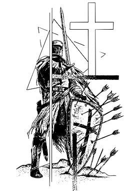 Knight with Shield and Sword