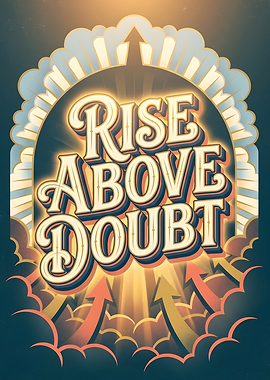 Rise Above Doubt Motivational Art