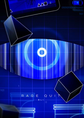 Rage Quit by bli Poster