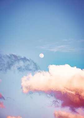 Moon in a Cloudy Sky