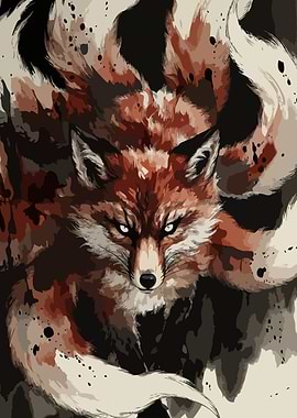 Nine-Tailed Fox Spirit Face