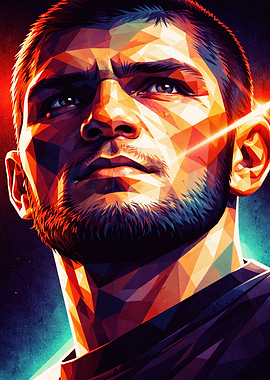 Geometric Portrait of a Man