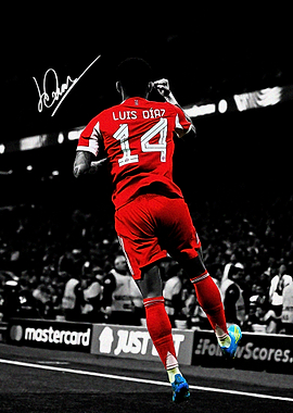 Luis Diaz Celebrating