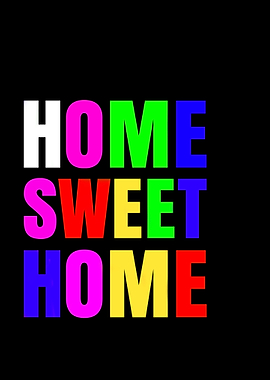 Home Sweet Home Text Art
