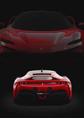 Ferrari SF90 Stradale Front and Rear